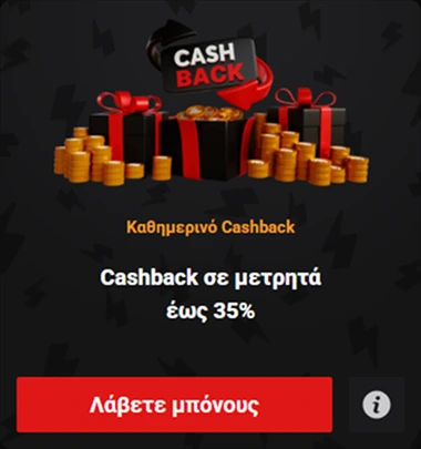 KairosBet Casino daily cashback offer up to 35%